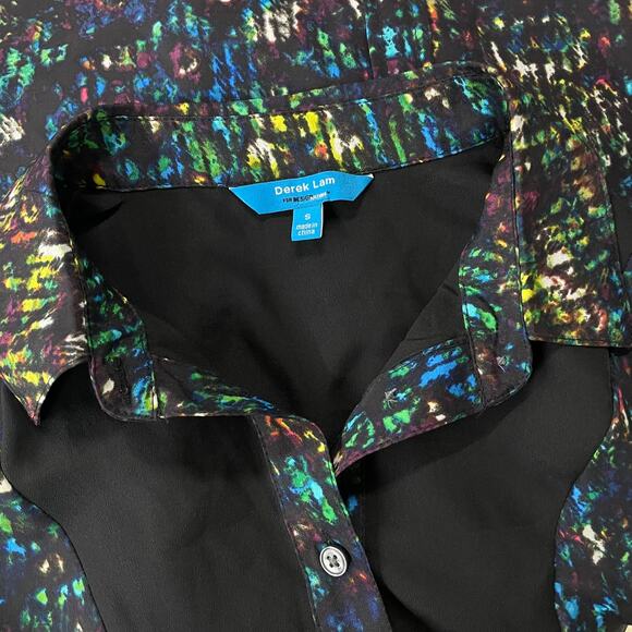 Derek Lam Design Nation Printed Button Down Shirt Size S - Picture 7 of 7